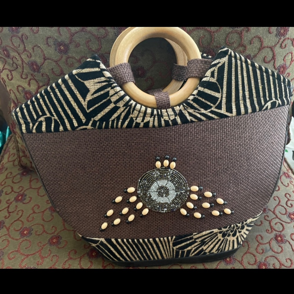 A beautiful handmade African print bag made in Africa. New with boutique tag.